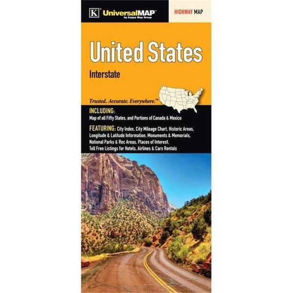 Universal Map Group Llc Universal Map 15028 United States Interstate Fold Map 15028